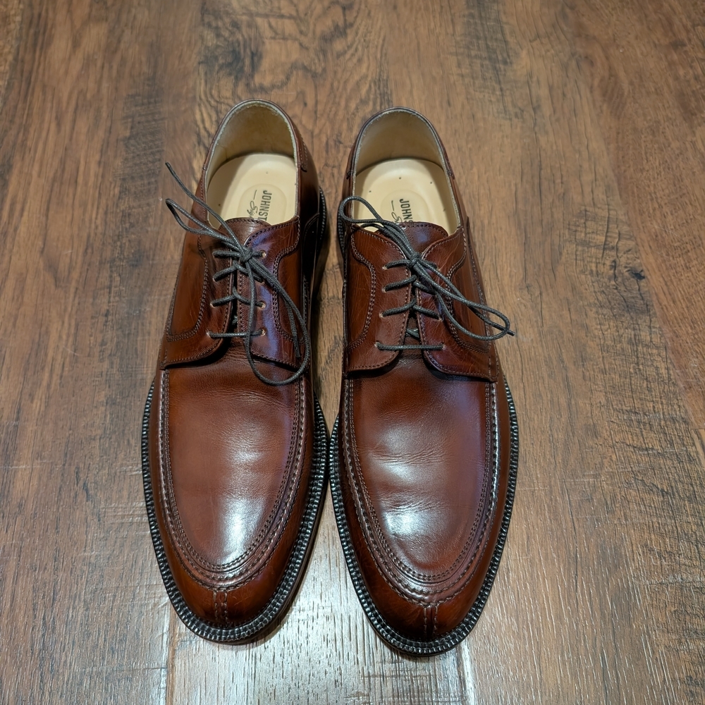 Johnston & Murphy Signature Classic Brown Leather Men's Dress Shoes 9M